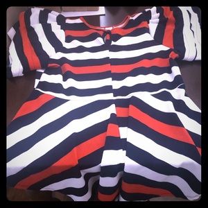Peplum high low top